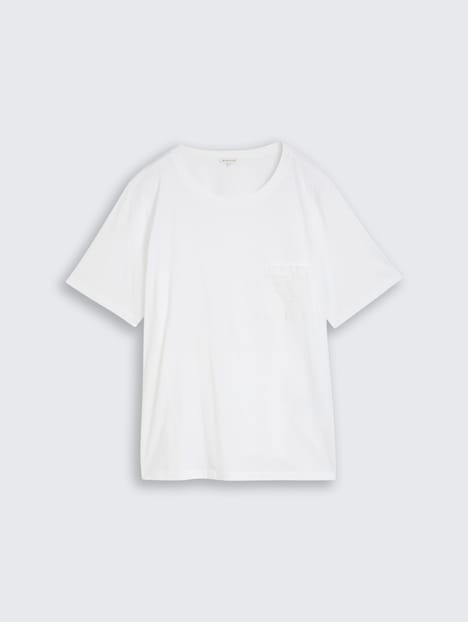 Boxy Fit T-Shirt mit Brusttasche