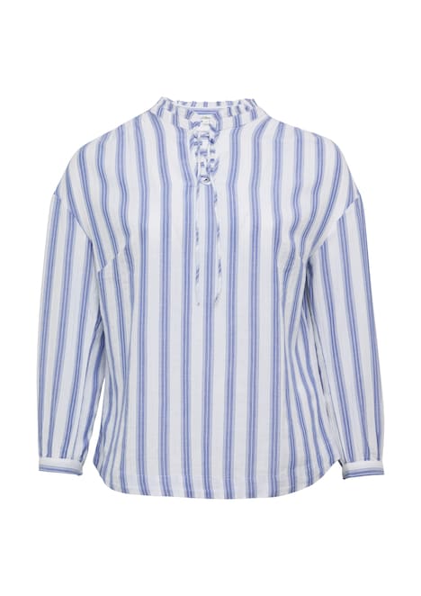 Bluse mit Rüschen und Glitzergarn