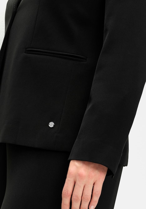 Blazer Langarm Uni Reverskragen