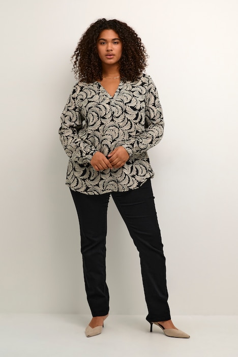 Langarm-Bluse Regular fit