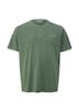 T-Shirt mit Garment Dye und Henley-Ausschnitt