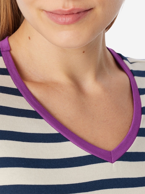 Schiesser Damen Schlafanzug Casual Essentials seasalt