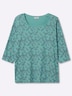 3/4-Arm-Shirt 3/4-Arm-Shirt mit Karree-Ausschnitt 3/4-Arm