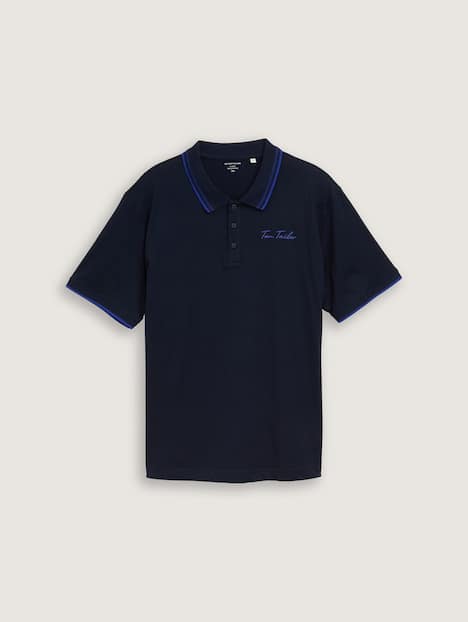 Poloshirt mit Logo-Print aus Baumwolle