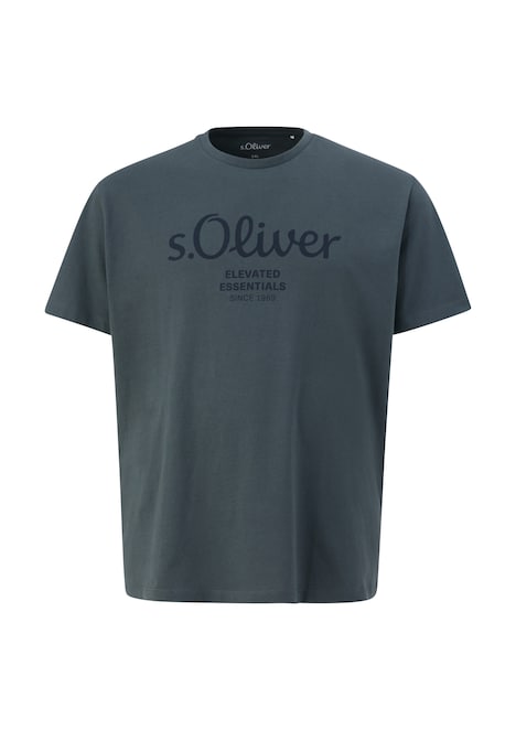 Baumwoll-T-Shirt mit Logo-Print
