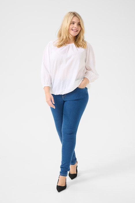 Langarm-Bluse Regular fit