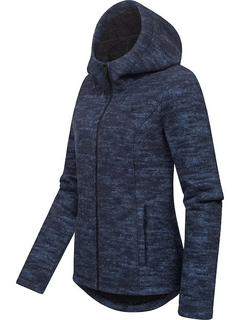 Kapuzenstrickjacke Lyshka Melange