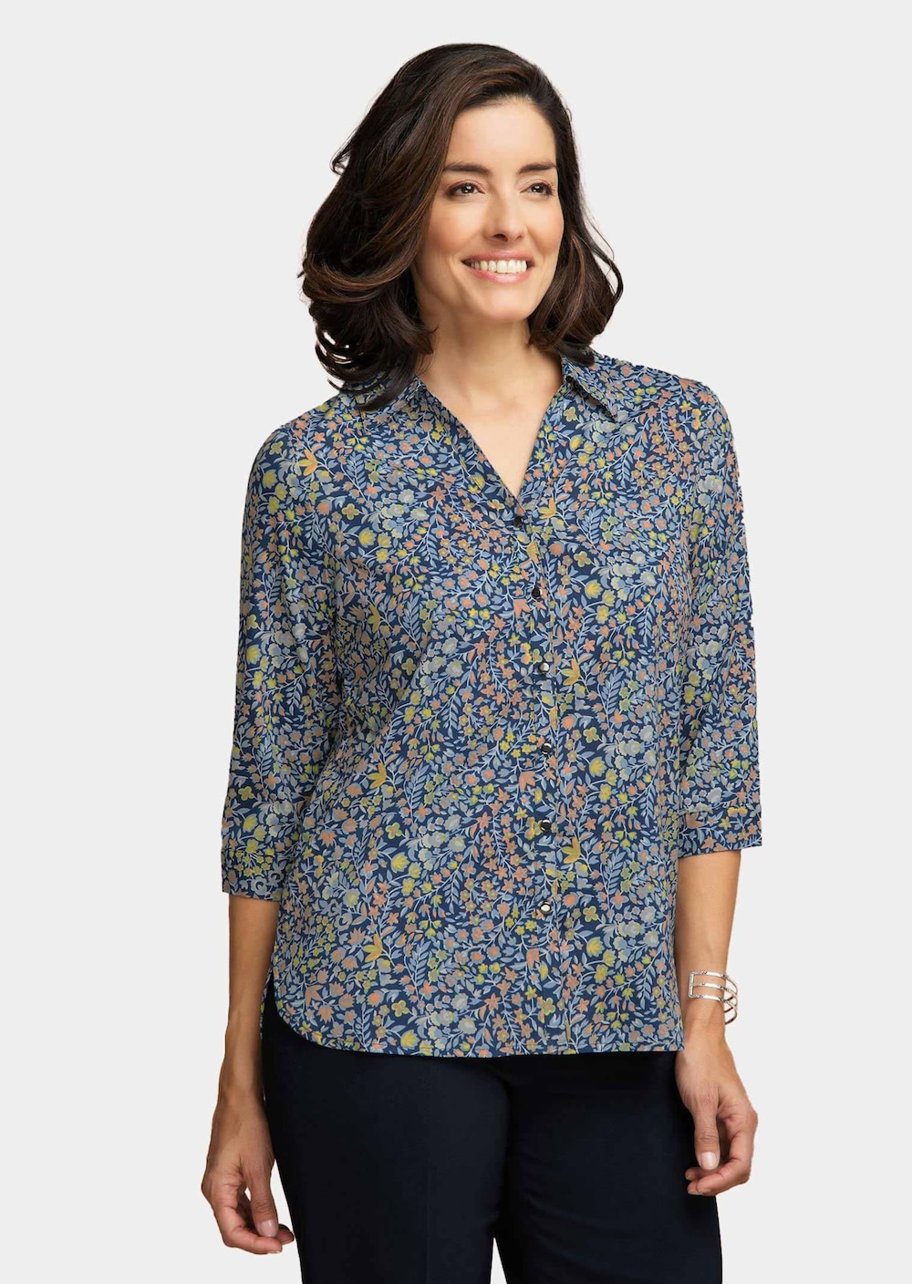 Pflegeleichte Bluse mit 3/4-Arm
