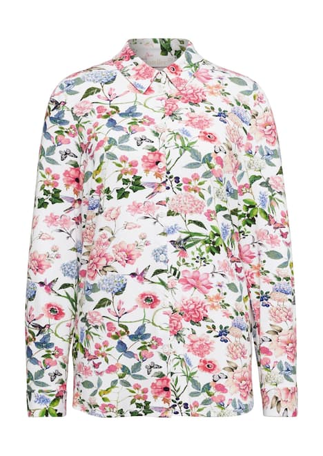 Expressieve jersey blouse met stretch