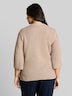 Loose Fit Strickpullover mit Lochmuster