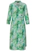 Midikleid mit Blätter-Druck