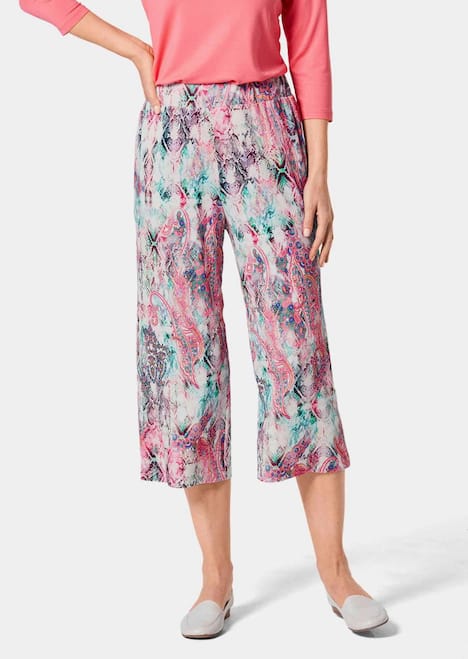 Attraktive Druckhose Louisa mit weichem Fall