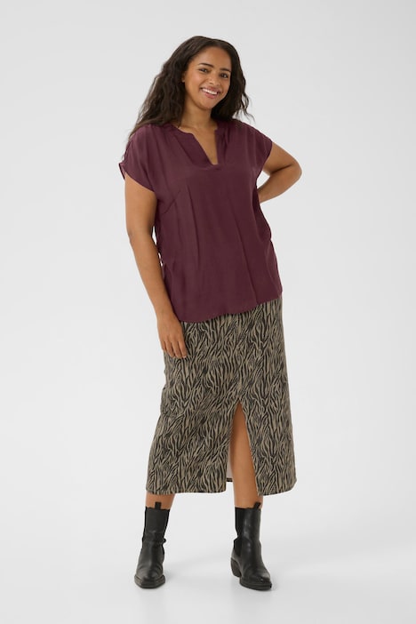 Kurzarm-Bluse Regular fit