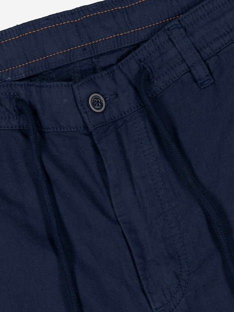 Herren Chino-Bermuda mit Tunnelzug , Marineblau