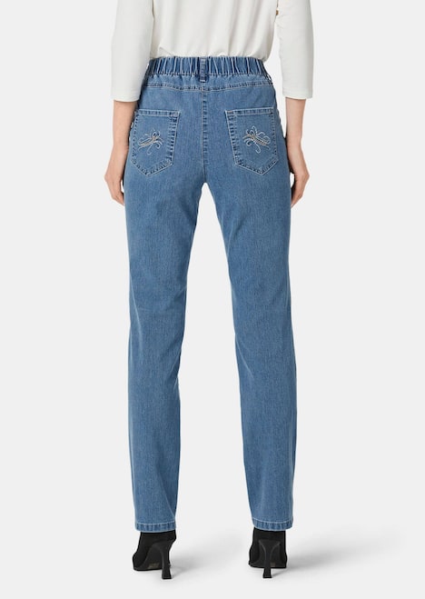 Edel geschmückte Jeansschlupfhose LOUISA