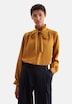 Damen Ausgestellte Bluse - Uni