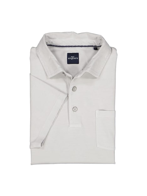 Herren Polo-Shirt uni , Silbergrau