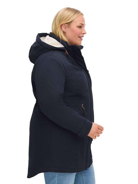 Parka Uni Stehkragen