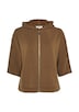 Sweatjacke aus Scuba mit weitem 3/4-Arm