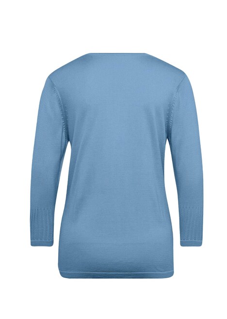 Gepflegter Ajour-Pullover mit femininen Durchbrüchen