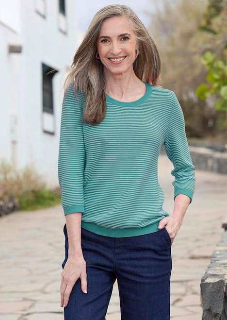 Tricot pullover van katoen