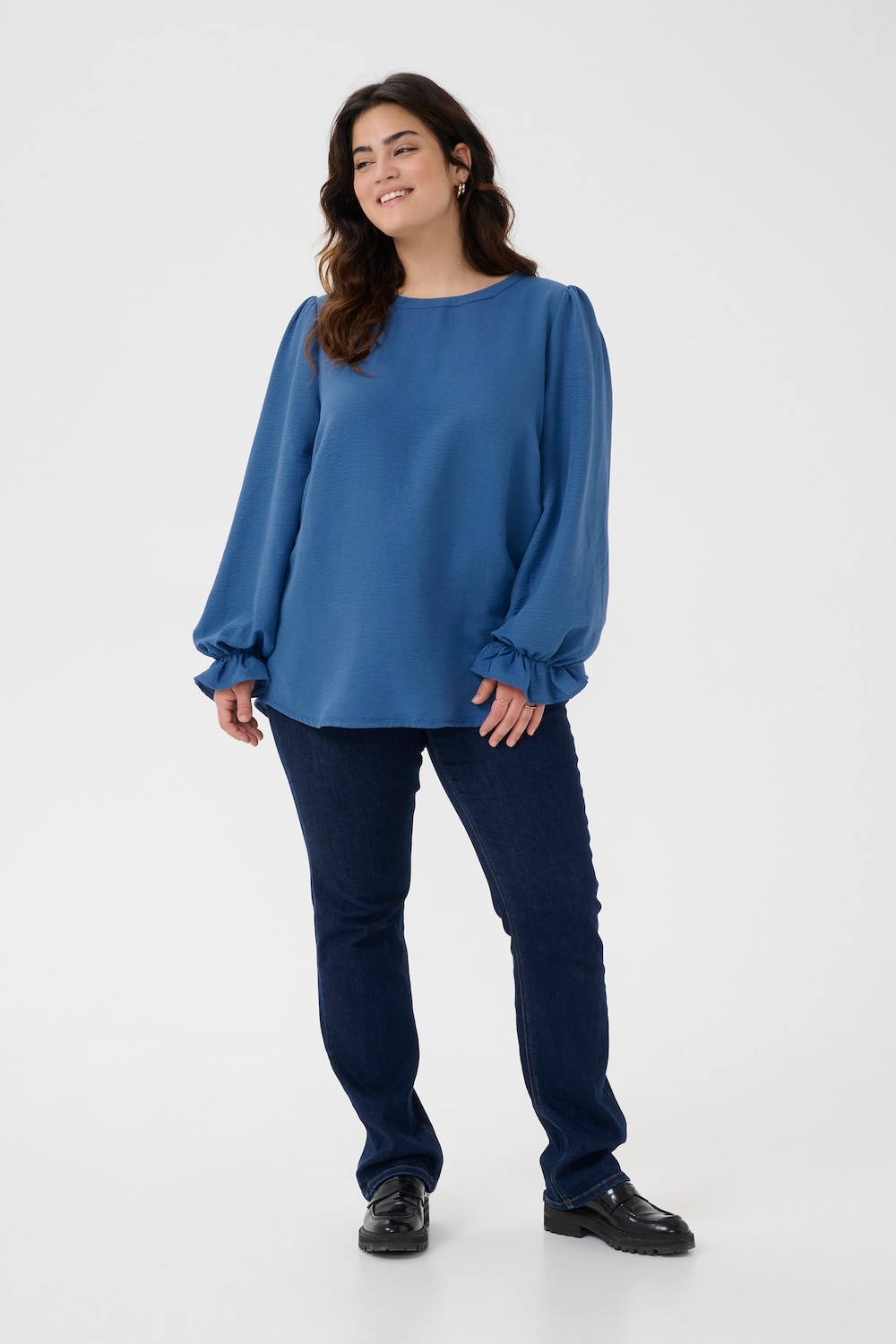 Langarm-Bluse Regular fit