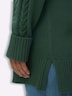Pullover Rollkragenpullover im Rippstrickmuster Langarm Rollkragen