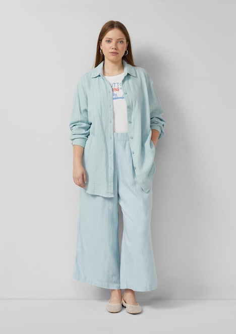 Culotte aus Leinemix