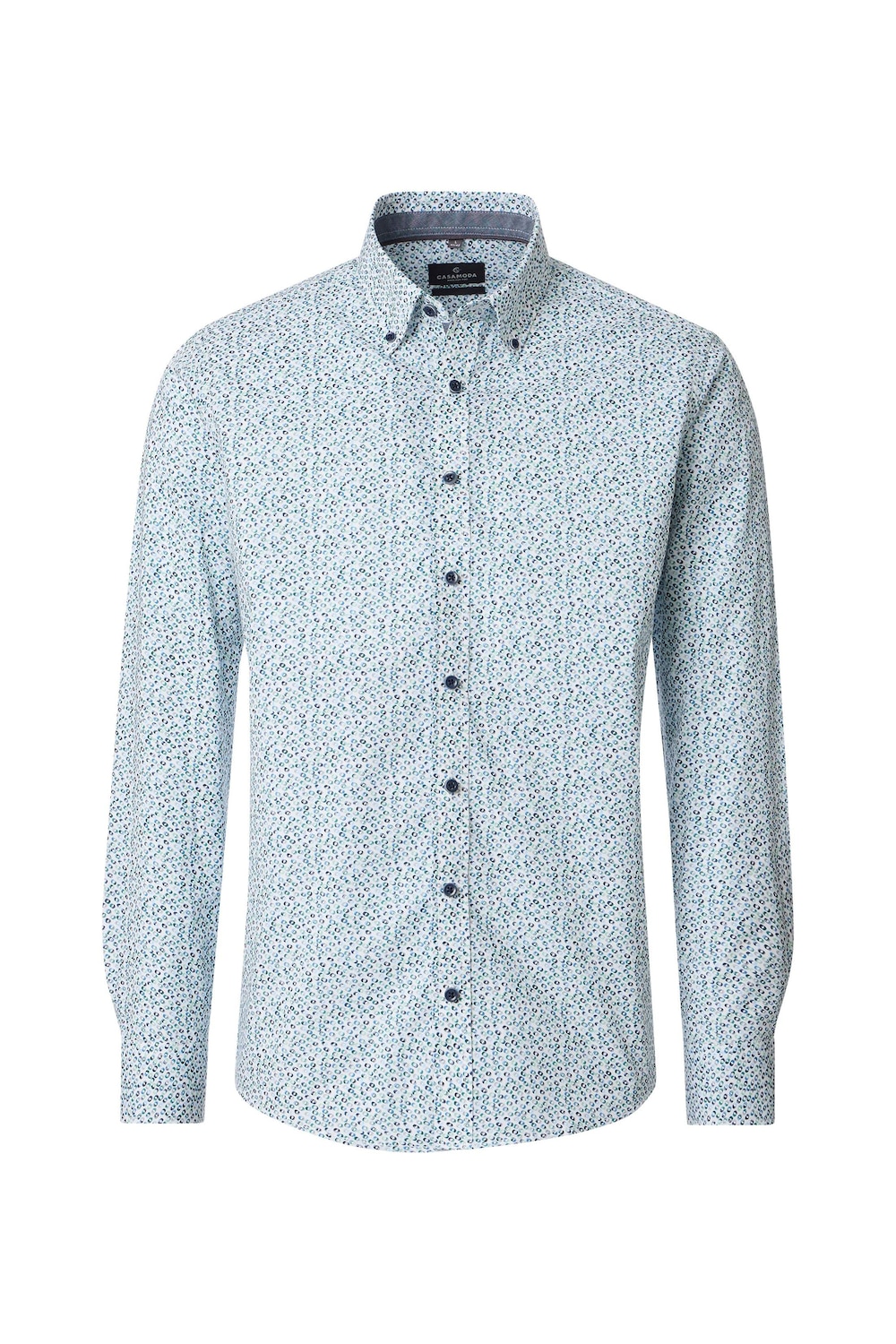 Freizeithemd Langarm Print Comfort Fit