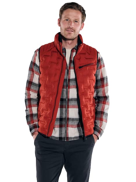 engbers Herren Weste , Feuerrot