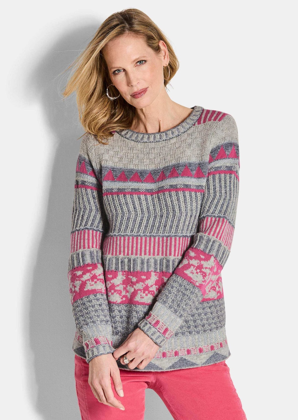 Pullover im modischen Norwegermuster