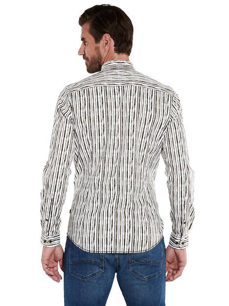 engbers Herren Langarm-Hemd slim fit , Braun