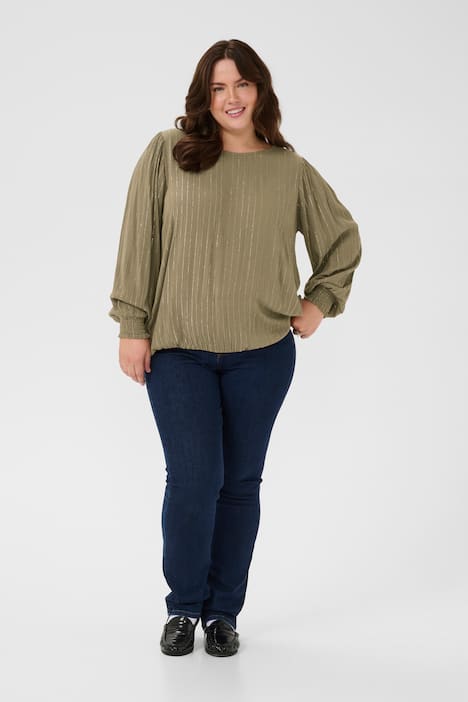 Langarm-Bluse Regular fit