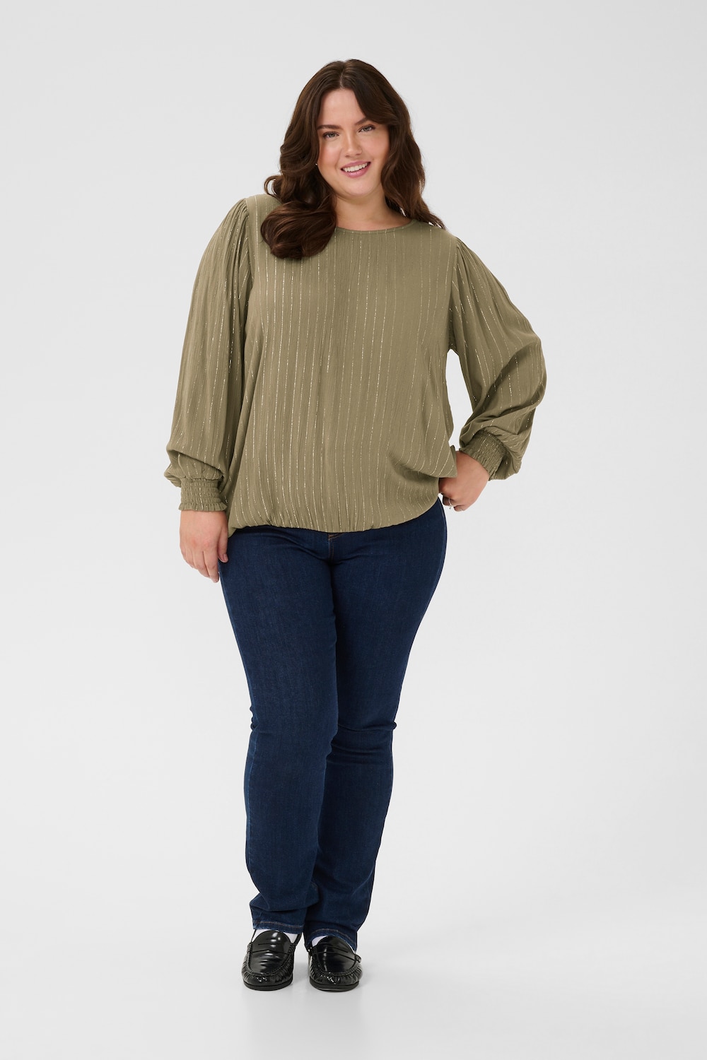 Langarm-Bluse Regular fit