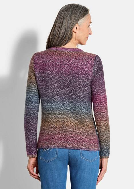 GOLDNER Trui Pullover in meerkleurige look