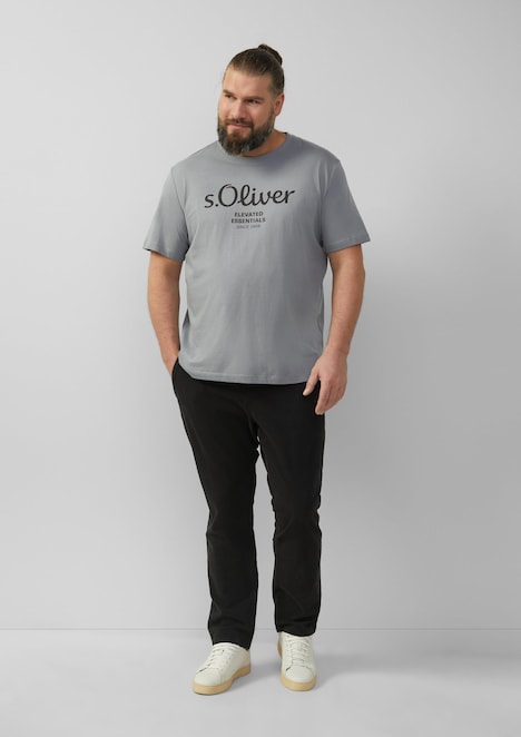 Baumwoll-T-Shirt mit Logo-Print