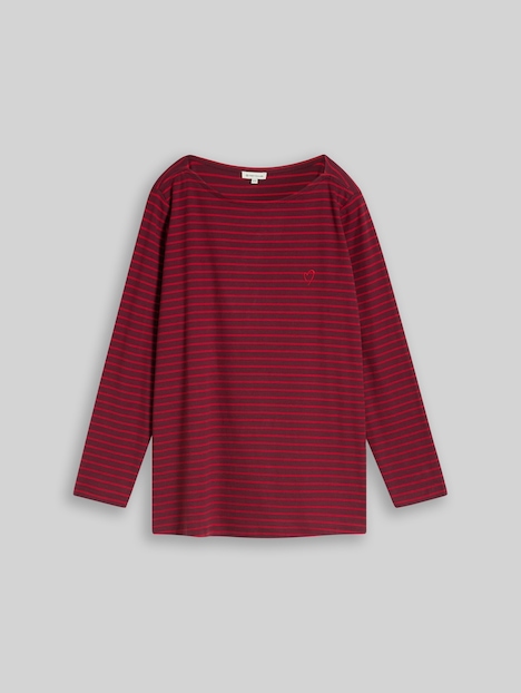 Langarmshirt mit Streifenmuster