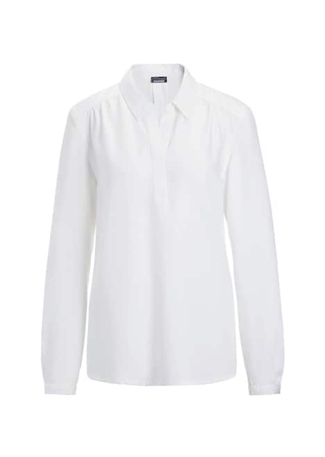 Elegante Viskosebluse mit Hemdkragen