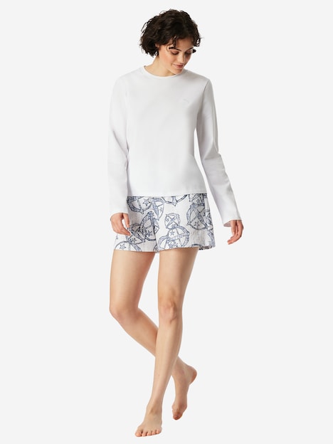 Schiesser Damen Longsleeve SCHIESSER 150 YEARS - weiss