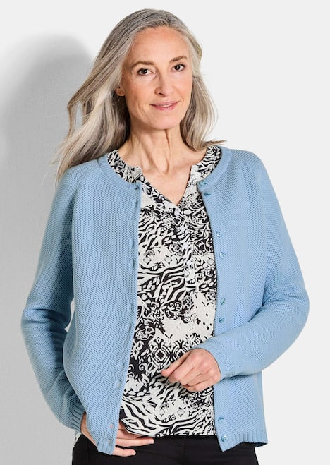 Strickjacke aus reiner Baumwolle