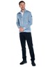Herren Sweatjacke mit Taschen , Mittelblau