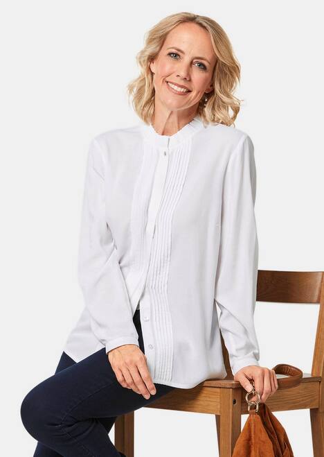 Bluse mit raffiniertem Ausschnitt