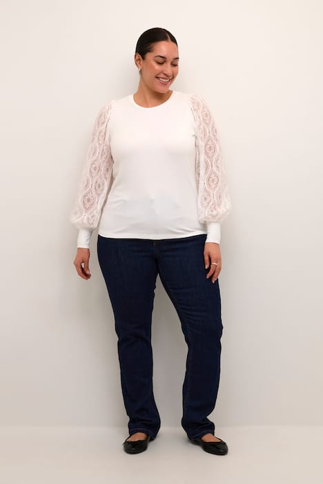 Langarm-Bluse Regular fit