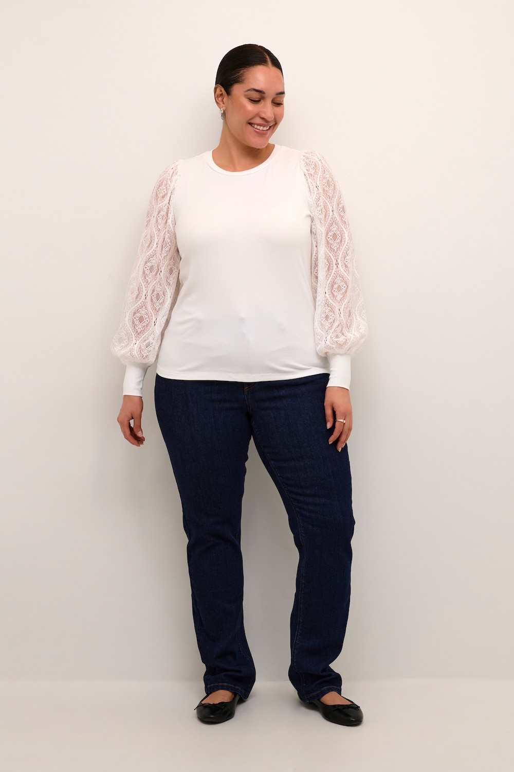 Langarm-Bluse Regular fit