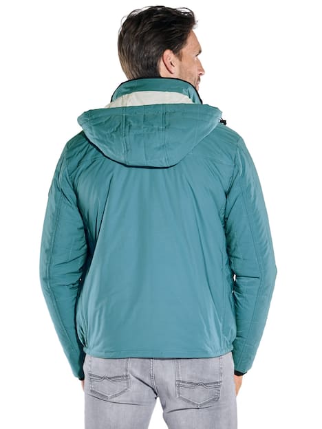 engbers Herren Jacke mit abnehmbarer Kapuze , Tuerkis