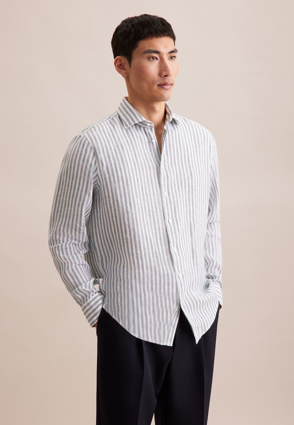 Herren Business Hemd - Streifen