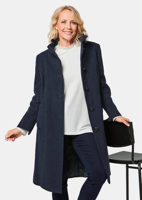 Wollmantel, figurschmeichelnd