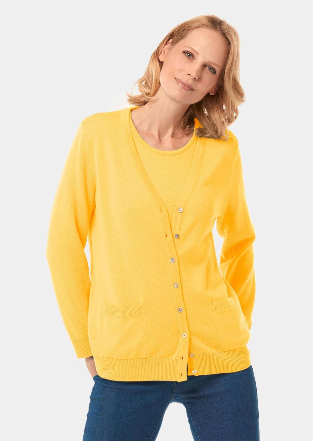 Strick-Twinset aus Merino-Schurwolle