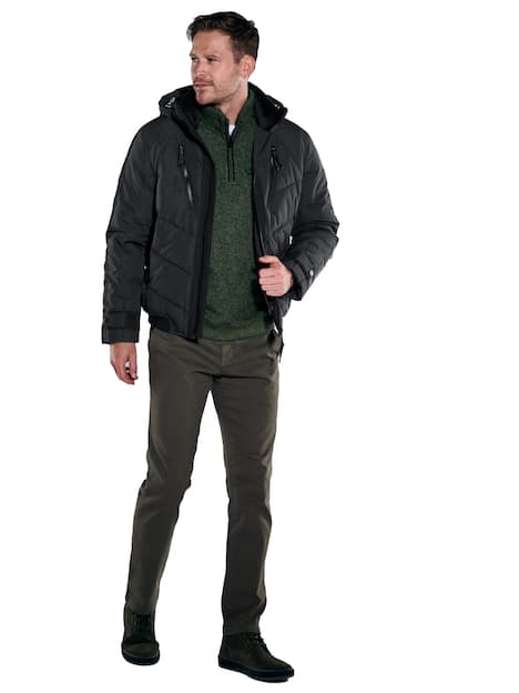engbers Herren Steppjacke regular , Schwarz