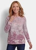 Langarm Jacquard-Pullover mit Muster